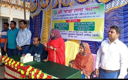 মান্দায় ভার্কের উদ্যোগে বিনামূল্যে চিকিৎসাসেবা প্রদান 
