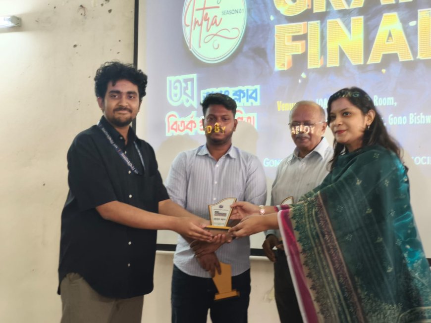 গবির অন্তঃক্লাব বিতর্ক প্রতিযোগিতার সমাপনী অনুষ্ঠান, বিজয়ী উন্মেষ-ভেরোটাস