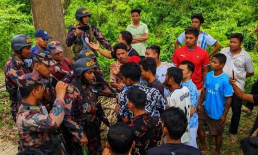বান্দরবানের থানচিতে ৫ বছরের শিশু ধর্ষণের অভিযোগে থানা ঘেরাও বিজিবি মোতায়েন