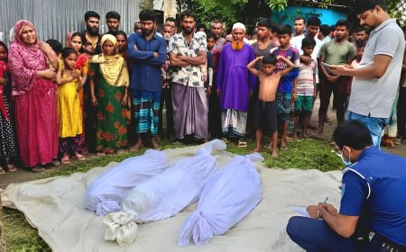 বরগুনা জেলা পরিষদের ডাকবাংলো থেকে শিশুসহ ৩ জনের মরদেহ উদ্ধার