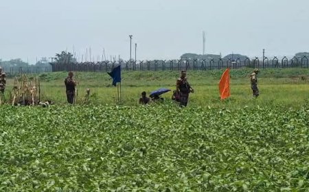 কুড়িগ্রাম সীমান্তের শূন্যরেখায় ২৪ ঘণ্টারও বেশি সময় ধরে ৯ জনের মানবেতর দিন যাপন