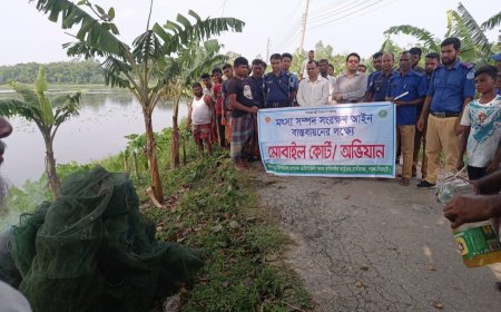হাতীবান্ধায় বিশেষ অভিযানে চায়না দুয়ারী জাল জব্দ