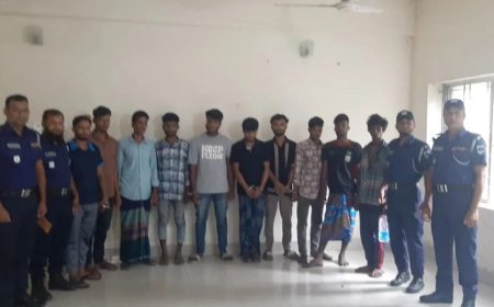 চিতলমারীতে মাদকসহ বিভিন্ন মামলায় ১০ আসামী গ্রেপ্তার  ‎