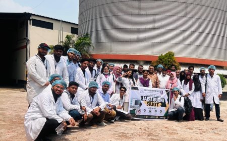 গবির ভেটেরিনারি শিক্ষার্থীদের ফিড মিল পরিদর্শন