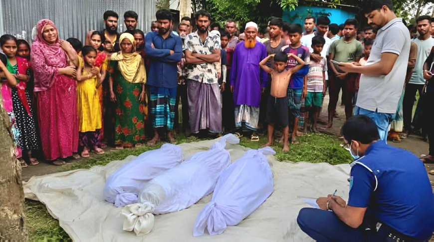 বরগুনা জেলা পরিষদের ডাকবাংলো থেকে শিশুসহ ৩ জনের মরদেহ উদ্ধার