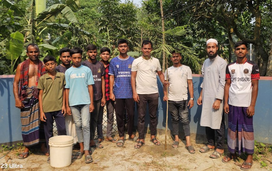 রতনকান্দিতে ‘Nur Express’ ও ‘প্রয়োজনে আলোকবর্তিকা’র যৌথ উদ্যোগে বৃক্ষরোপণ ও বিনামূল্যে চারা বিতরণ