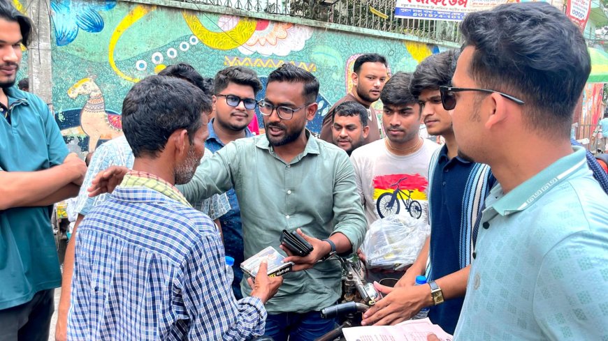 শহীদ রাষ্ট্রপতি জিয়াউর রহমানের শাহাদাৎ বার্ষিকী উপলক্ষে জবিতে খাবার ও বিশুদ্ধ পানি বিতরণ