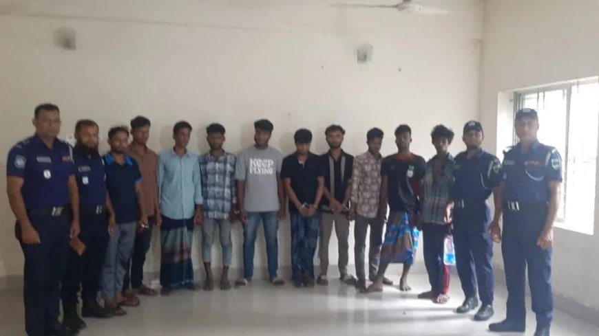 চিতলমারীতে মাদকসহ বিভিন্ন মামলায় ১০ আসামী গ্রেপ্তার  ‎