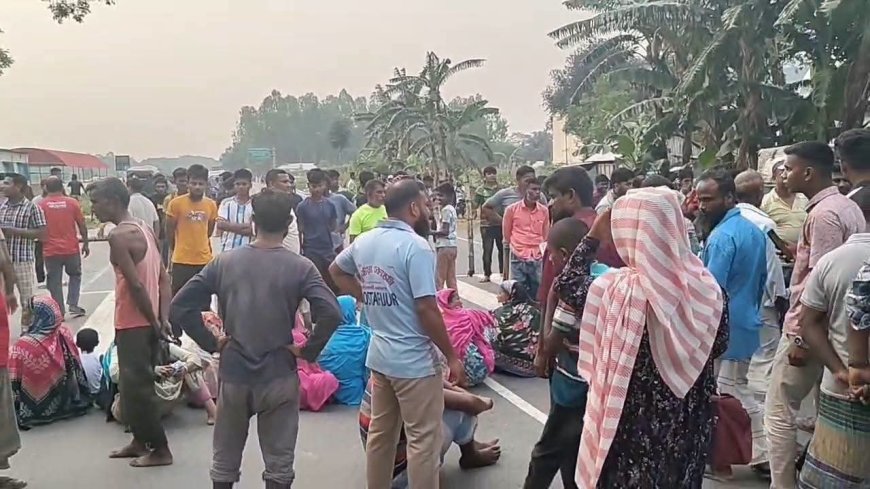 লালমনিরহাটে এভিয়েশন বিশ্ববিদ্যালয়ের বাসের ধা'ক্কায় অটোচালক নি'হত, মহাসড়ক অবরোধ