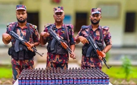 লালমনিরহাট সীমান্তে ২৯৪ বোতল ফেয়ারডিল সিরাপ জব্দ 