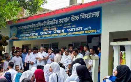 সোনাকান্দা উচ্চ বিদ্যালয়ের দ্বিতীয় তলার কাজের উদ্বোধন