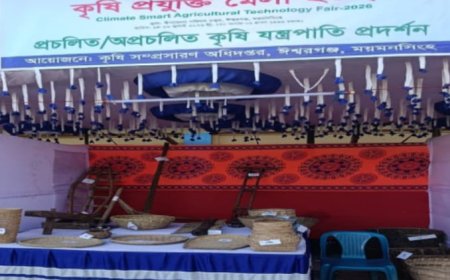 উদ্বোধনের পর দর্শনার্থীশূন্য মাঠ, ঈশ্বরগঞ্জে প্রাণহীন ‘কৃষি প্রযুক্তি মেলা’