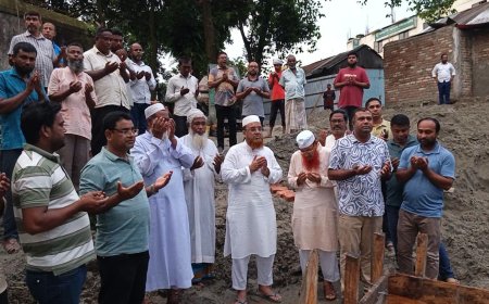 কুড়িগ্রাম জেলা পরিষদ সুপার মার্কেটের নতুন ভবনের ভিত্তিপ্রস্তর উদ্বোধন