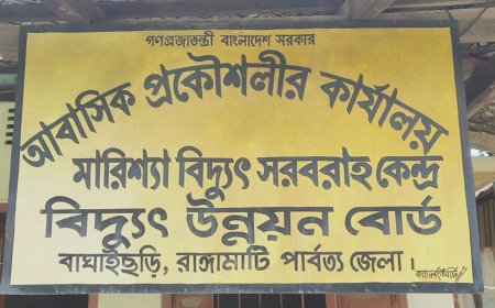 বিদ্যুৎ সেবায় অনিয়মের অভিযোগ, বাঘাইছড়িতে বিদ্যুৎ অফিস ঘেরাও