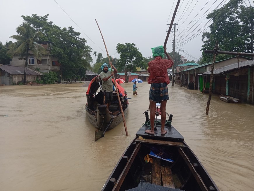 ​বান্দরবানে বন্যা পরিস্থিতির কিছুটা উন্নতি, তবুও বিচ্ছিন্ন যোগাযোগ ও জনদুর্ভোগ চরমে