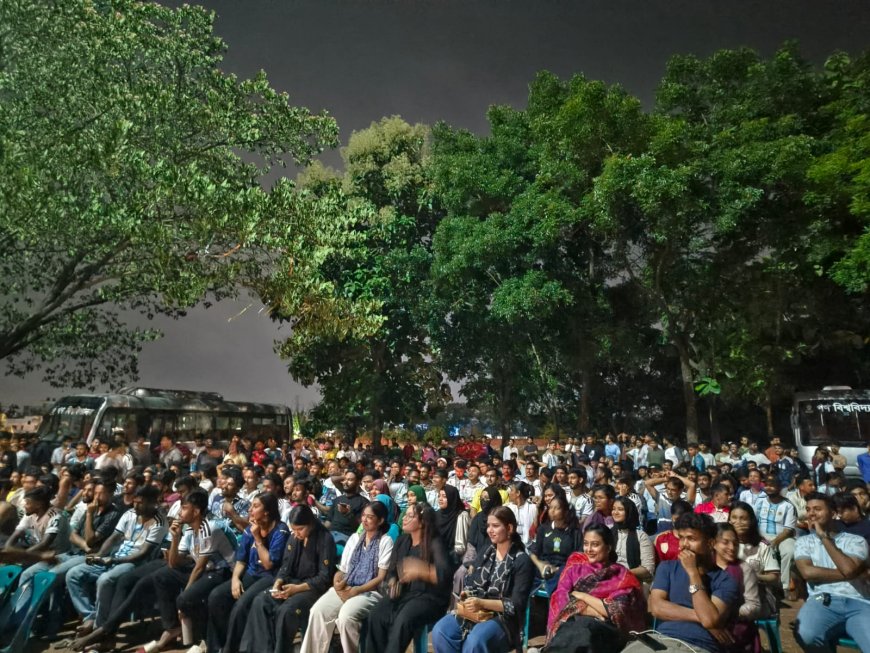 বিশ্বকাপের শেষ বাঁশিতে থামল গণ বিশ্ববিদ্যালয়ের ফুটবল-উন্মাদনা